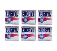 6 x Eucryl Smokers polvo de dientes original 50 g