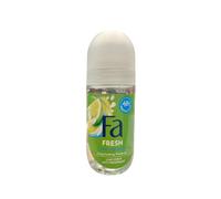 '6 x FA Desodorante Roll On para mujeres"Caribbean Lemon - 50 ml - Botella de cristal