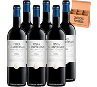 6 x Finca El Empecinado Roble - Vino Tinto Ribera del Duero - 100% Tempranillo - 6 Meses en Barrica - Envío 24h - Botella 75 cl - (6 Bot, Tinto)