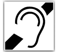 6 x Hard of Hearing Induction Loop Stickers-Self Adhesive Vinyl Stickers-Disabled,Disability,Hearing,Deaf Signs by Platinum Place