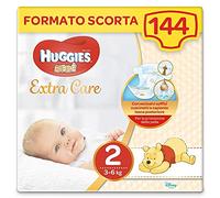 6 x HUGGIES Pañales para Bebé 3-6 Kg Talla 2 24 Piezas