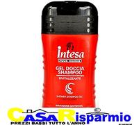 6 x Intesa Pour Homme Gel de Ducha Champú, Rivitalizante, Hidratante diario, Ginseng - 250 ml + Polpa Gourmet Italiano 400 g