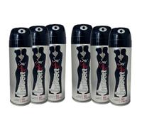 6 x intesa Unisex Sex atracción Perfume Deodorante Desodorante Spray 125 ml de Italia.