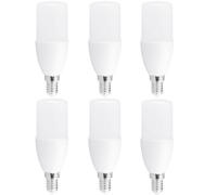 6 X Lámparas LED Tubo Stick T37 10W ~ 75W E14 Mate 1000lm Luz Cálida 2700K