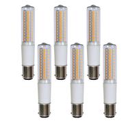 6 X LED Tubo De Luz T18 8,5W = 80W B15D Claro Real 1100LM Cálido 3000K