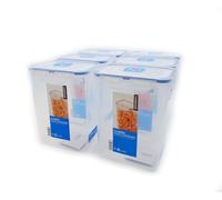 Lock&Lock Fiambrera rectangular HPL813 1,8 l 6 unidades