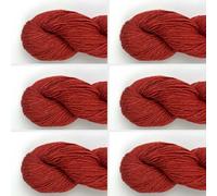 6 x Luna by Permin - 100% lana virgen reciclada (sin muesing y certificado Oeko-Tex) (40 bayas de goji)