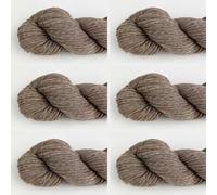 6 x Luna by Permin - 100% lana virgen reciclada (sin muesing y Öko-Tex) (43 mocha mousse)
