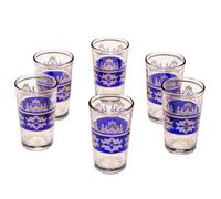 6 x Marrakesch vasos de té, estilo oriental azul