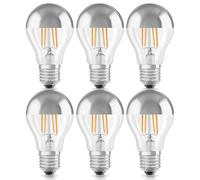6 X Osram LED Forma Bombilla Lámpara Reflectora Superior 7W ~ 60W E27 Plata [EEK: F]