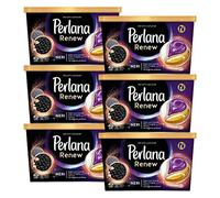 6 x Perlana Renew Neri All in 1 Caps - Detergente en cápsulas para lavadora para prendas oscuras - 6 paquetes de 18 cápsulas