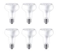6 x Philips LED R80 CorePro 7W=100W E27 Mate 667lm 2700K Reflector