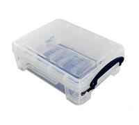 6 x Really Useful Box 1,75 l, incluye tapa - Transparente