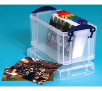 6 x Really Useful Box 2,1 L, incluye tapa - Transparente