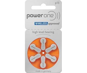 6 x Varta P13 PowerOne Tipo 13 / Orange Pilas para audífonos - 1,45 V PR 48 / Fabricado en Alemania Nueva Generación