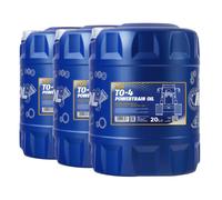 60 (3x20) Litro Mannol TO-4 SAE 10W Aceite Motor para Caterpillar TO-4, Komatsu