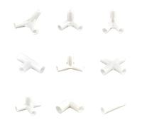 60° 90° 120° 135° Conector de PVC Diámetro interior 12 mm Conectores en T Codo recto Acoplamiento de tubería transversal Accesorios de tubería de jardín 2 piezas(120 Degree Tee Connector)