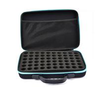 60 Agujeros de Almacenamiento de Aceites Esenciales, de Transporte de de Eva con Mango, para 5 ml 10 ml Botella de 15 ml Atherische, Aceites Portátil Maleta de Viaje