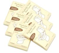 60 almohadillas de papel higiénicas desechables para inodoros, lavables para baños públicos y viajes, ideales para hoteles