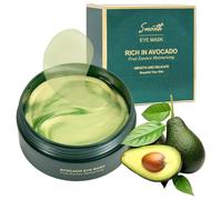 60 almohadillas para los ojos contra ojeras, bolsas de ojos, arrugas, parches para ojos, hidratantes e hidratantes, ojos cansados (aguacate)