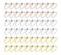 60 Anillos De Diamantes, Anillos Abiertos Ajustables, Pares De Diamantes De Imitación, Anillos De Novia, Anillos De Equipo De Dama De Honor, Anillos De Diamantes De Cuatro Puntas