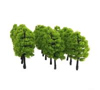 60 árboles en miniatura para modelos de ferrocarril, paisaje, calibre OO, suministros de diorama, bosque, bosque, árboles de plástico, 35 mm