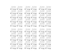 60 Bandejas de Caja Acrílica para Cubos de Elementos de 0,39 Pulgadas y 10 mm, Caja Transparente, Soporte de Tabla Periódica para Colecciones de