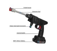 60 Bar 1500w Cordless High Pressure Car Washer Rechargeable Electric Water Foam Machine Compatible W Free Shipping + Superior Quality