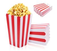 60 Bol Palomitas Pequeños a Rayas Rojas y Blancas Cubo Palomitas Resistente al Calor para Noches de Cine Fiestas Cumpleaños Cine Carnaval Pijamadas