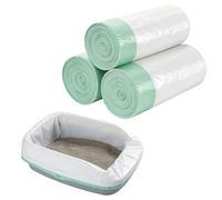 60 bolsas para bandeja sanitaria, bolsas para arena de gatos, para bandeja sanitaria eléctrica autolimpiable, biodegradables, impermeables, resistentes al desgarro, 58 x 35 cm