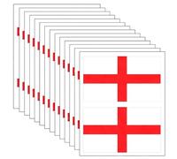 60 calcomanías de bandera de Inglaterra de San Jorge de 4 x 6 cm para la Copa Mundial de Fútbol 2026 - Calcomanías de vinilo de la bandera de Inglaterra para coches, cascos, portátiles, ventanas