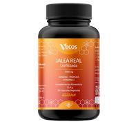 60 Cápsulas Jalea Real Pura Liofilizada 1000 mg con Vitamina C ginseng y Própolis Aumenta la Energía y Vitalidad Reduce el Cansancio Sin Azúcar