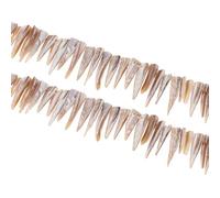 60 carámbanos Nácar Perlas Conchas 20 - 40 mm Blanco/Krem Joyas Desing u201