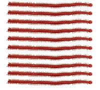 60 cebos de pesca suaves, gusanos de plástico suave, señuelos de pesca locos, cebo loco, señuelo de pesca realista de olor a pescado, cebos de lombriz de tierra, marrón