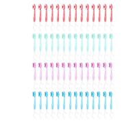 60 cepillos de dientes desechables con pasta de dientes 5 en 1 portátiles preempastados para viajes