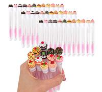 60 cepillos desechables para pestañas, bobinas de pestañas de diamante, cepillo de maquillaje, varita de rímel en tubo sanitario, suministros para pestañas (pastel)