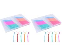 60 cepillos interdentales, cepillos interdentales en forma de L en 5 tamaños con mango antideslizante Cepillos dentales para la limpieza dental Espacios interdentales Higiene bucal Aparatos dentales (