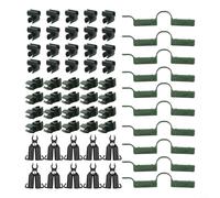 60 clips de conector de enrejado de plantas ajustables para estacas de 11 mm, conectores de plástico adecuados para estructuras de enrejado, valla e invernadero