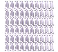 60 clips de papel de pingüino, clips de papel de animales de dibujos animados, marcapáginas de clip, clips de archivos, clips de papel de pingüino, adecuados para escuelas y oficinas