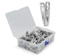 60 Clips para acero Inoxidable Corazón Resistentes Oxidación(120 pcs)