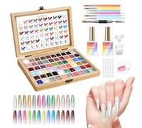 60 Colors Gel Kit (Supplier To Provide Tools As Per Image) - High Saturation Gradient Nail Painting Gel, No-Wipe Thick Ģel Set For Ñail Art, Blending & DIY Manicure