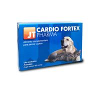 60 comprimidos JT Pharma Cardio Fortex suplemento enfermedades cardíacas para perros y gatos
