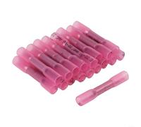 60 conectores de tubo termorretráctiles impermeables con núcleo de cobre para conexiones seguras de cables eléctricos en entornos exteriores y húmedos (amarillo)