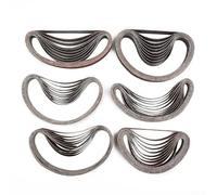 60 correas de lijado de óxido de aluminio, 13 x 457 mm, juego de correas de lijado, tiras de papel de lija para lijadora de banda y amoladora