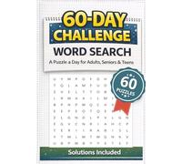 60-day Challenge Word Search Puzzle Book: 2026 Word Searches Easy to Read Print | 500+ Words | 6 x 9 inches, 121 pages | 60 Puzzles .... Gift for Vacations, Holidays and Free Times