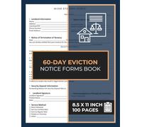 60-Day Eviction Notice Form Book: Landlord Notice for Tenant to Vacate for Various Reasons | Notice to Terminate Tenancy Form | 50 Forms