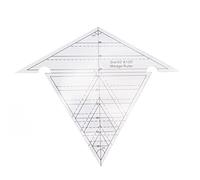 60 Degree / 120 Degree Acrylic Quilting Ruler | Transparent Sewing Ruler for Accurate Fabric Cutting & Pattern Design | Reusable DIY Wedge Ruler for Quilting/Drafting/Clothing