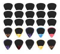 60 empuñaduras de púa de guitarra, 0,3 mm, empuñaduras antideslizantes finas para púas de guitarra y 10 púas de guitarra con agarre, te ayudan a sostener las púas de guitarra firmemente (60