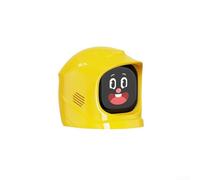 60 Expressions - Mascota electrónica para automóvil, robot interactivo para divertirse, conducción personalizada para decoración de entretenimiento en el salpicadero (amarillo)