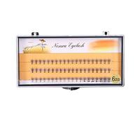 60 extensiones de pestañas individuales, volumen 3D, pestañas postizas naturales, 9-12 mm (6 mm)